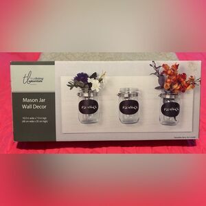 NEW! 3 Mason Jar
Wall Decor Set NWT